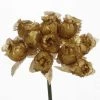 Silkflowersfactory 144 Artificial 3/4” All Gold Poly Rose Buds DIY Wedding Bouquet Flowers Craft Decoration