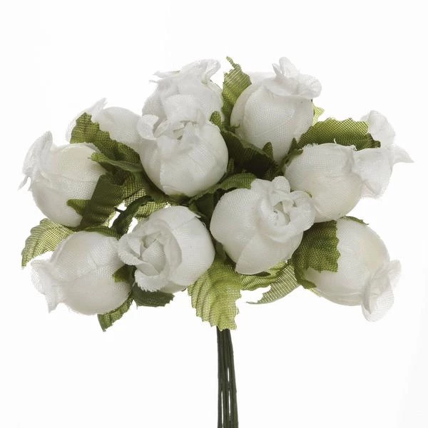 Silkflowersfactory Craft Flowers 144 Artificial 3/4” Ivory Poly Rose Buds DIY Wedding Bouquet Flowers Craft Decoration 3 Silkflowersfactory Craft Flowers 144 Artificial 3/4” Ivory Poly Rose Buds DIY Wedding Bouquet Flowers Craft Decoration