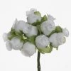 Silkflowersfactory 144 Artificial 3/4” White Poly Rose Buds DIY Wedding Bouquet Flowers Craft Decoration