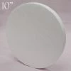 Silkflowersfactory 10" Wholesale White Styrofoam Foam Disc DIY Crafts Decoration - 12 Pack