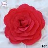 Silkflowersfactory 16" Large Foam Rose Backdrop Wall Decor - Red - 4 Pcs Foam Flower Wall Decor 2 Silkflowersfactory 16" Large Foam Rose Backdrop Wall Decor - Red - 4 Pcs Foam Flower Wall Decor
