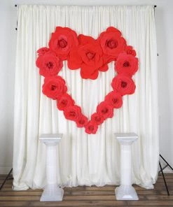 Silkflowersfactory 20" Large Foam Rose Backdrop Wall Decor - Blush - 2 Pcs Foam Flower Wall Decor 24 Silkflowersfactory 20