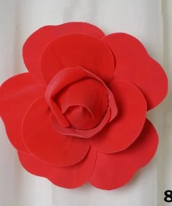 Silkflowersfactory 8" Large Foam Rose Backdrop Wall Decor - Red - 6 Pcs Foam Flower Wall Decor 19 Silkflowersfactory 8