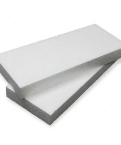 Silkflowersfactory 5"x12" Wholesale White Styrofoam Foam Rectangle Flats DIY Crafts Decoration - 12 Pcs Flower Vases & Decorations