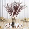 Silkflowersfactory 12 X Wavy Glittered Stems - Chocolate 1 Silkflowersfactory 12 X Wavy Glittered Stems - Chocolate