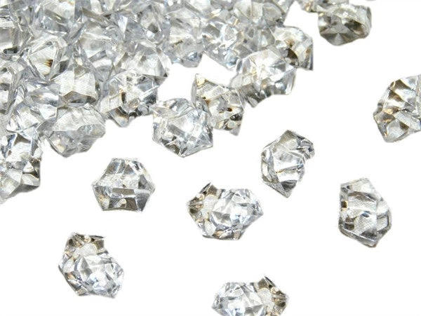 Silkflowersfactory Clear Acrylic Ice Rock Crystals Wedding Party Event Table Vase Decoration - 300/pk Vase Filler 3 Silkflowersfactory Clear Acrylic Ice Rock Crystals Wedding Party Event Table Vase Decoration - 300/pk Vase Filler
