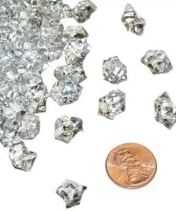 Silkflowersfactory Vase Filler Clear Mini Acrylic Ice Rock Crystals Wedding Party Event Table Vase Decoration - 400/pk