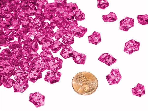 Silkflowersfactory Fushia Mini Acrylic Ice Rock Crystals Wedding Party Event Table Vase Decoration - 400/pk Vase Filler 3 Silkflowersfactory Fushia Mini Acrylic Ice Rock Crystals Wedding Party Event Table Vase Decoration - 400/pk Vase Filler