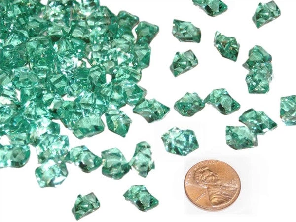 Silkflowersfactory Vase Filler Turquoise Mini Acrylic Ice Rock Crystals Wedding Party Event Table Vase Decoration - 400/pk 3 Silkflowersfactory Vase Filler Turquoise Mini Acrylic Ice Rock Crystals Wedding Party Event Table Vase Decoration - 400/pk