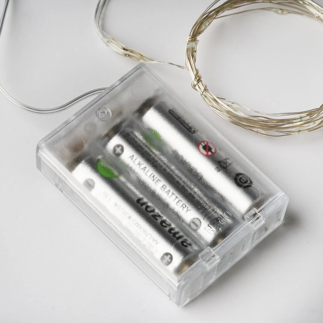 Silkflowersfactory LED Lighting 90" White Starry String Lights Battery Operated With 20 Micro Bright LEDs 6 Silkflowersfactory LED Lighting 90" White Starry String Lights Battery Operated With 20 Micro Bright LEDs