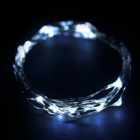 Silkflowersfactory LED Lighting 90" White Starry String Lights Battery Operated With 20 Micro Bright LEDs 3 Silkflowersfactory LED Lighting 90" White Starry String Lights Battery Operated With 20 Micro Bright LEDs