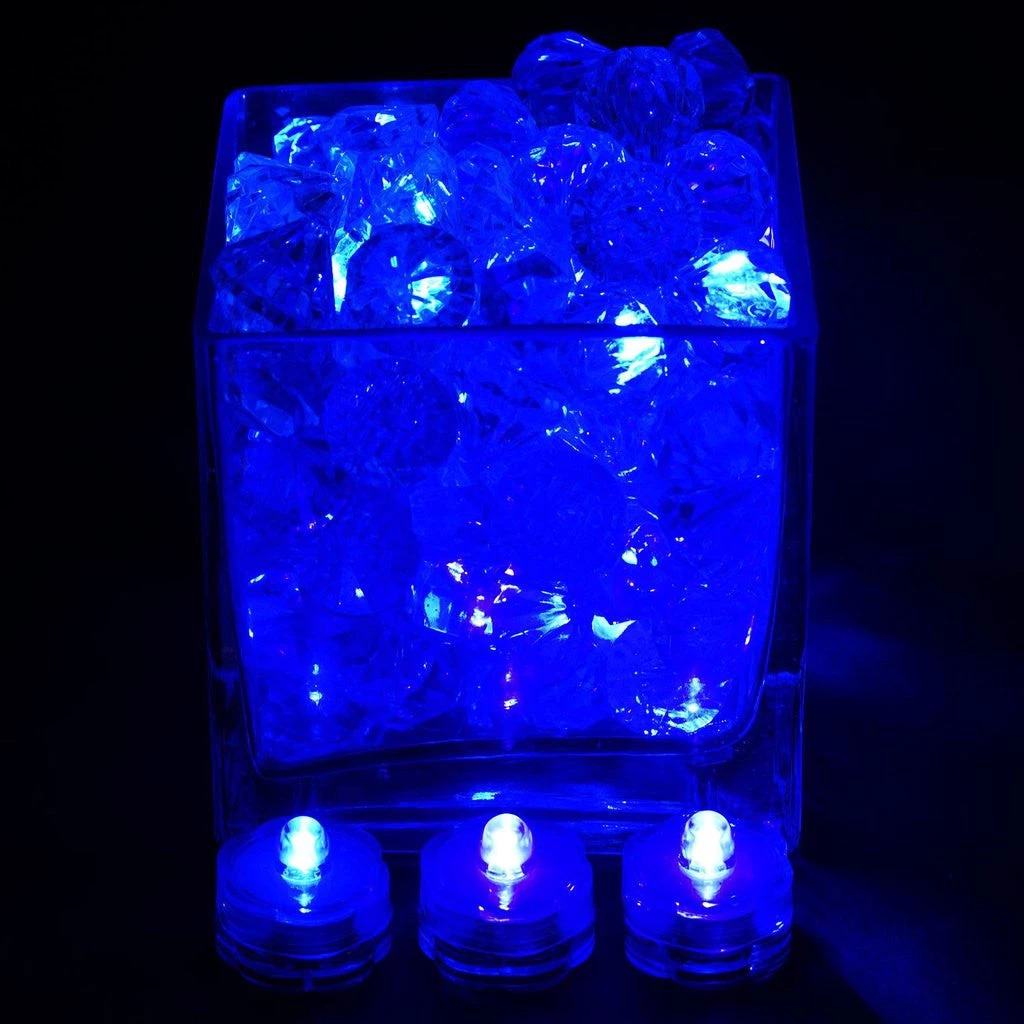 Silkflowersfactory Submersible LED Waterproof Light RGB For Vase Wedding Party Fish Tank - Blue-12pcs Flower Vases & Decorations 5 Silkflowersfactory Submersible LED Waterproof Light RGB For Vase Wedding Party Fish Tank - Blue-12pcs Flower Vases & Decorations