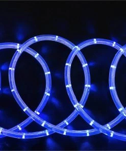 Silkflowersfactory Flower Vases & Decorations 33ft 250 LED Blue Rope Lights For Garden Patio Party Indoor Outdoor Decoration