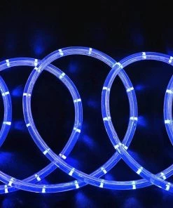 Silkflowersfactory Flower Vases & Decorations 33ft 250 LED Blue Rope Lights For Garden Patio Party Indoor Outdoor Decoration