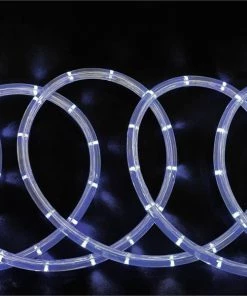 Silkflowersfactory 33ft 250 LED White Rope Lights For Garden Patio Party Indoor Outdoor Decoration Flower Vases & Decorations