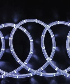 Silkflowersfactory 33ft 250 LED White Rope Lights For Garden Patio Party Indoor Outdoor Decoration Flower Vases & Decorations