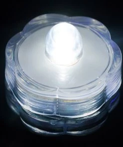 Silkflowersfactory Flower Vases & Decorations Submersible LED Waterproof Light RGB For Vase Wedding Party Fish Tank - White-12pcs