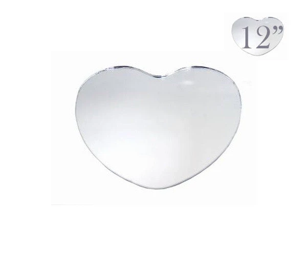 Silkflowersfactory Flower Vases & Decorations 12" Heart Glass Mirror - Pack Of 6 4 Silkflowersfactory Flower Vases & Decorations 12" Heart Glass Mirror - Pack Of 6