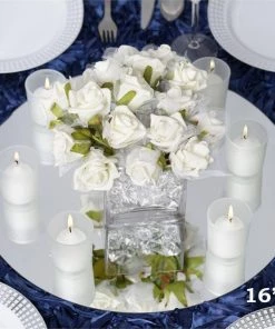 Silkflowersfactory Flower Vases & Decorations 16" Round Circle Glass Mirror - Pack Of 4