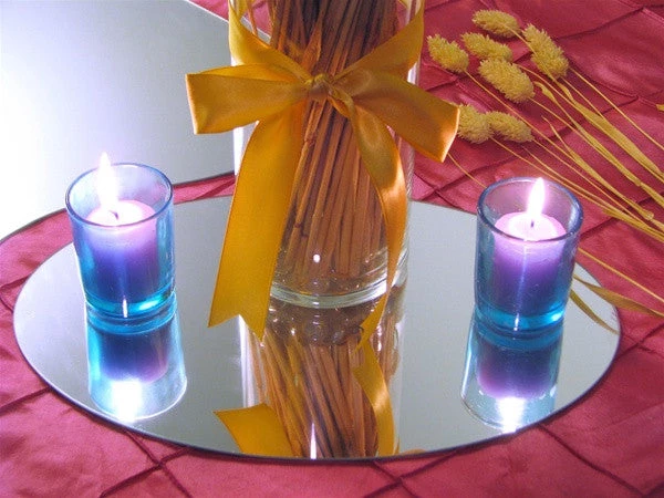 Silkflowersfactory Flower Vases & Decorations 12 X 8" Oval Glass Mirror - Pack Of 4 4 Silkflowersfactory Flower Vases & Decorations 12 X 8" Oval Glass Mirror - Pack Of 4