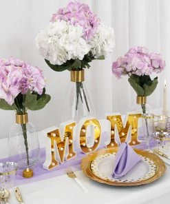 Silkflowersfactory Hydrangea Bushes Hydrangea Bush Artificial Silk Flowers - White