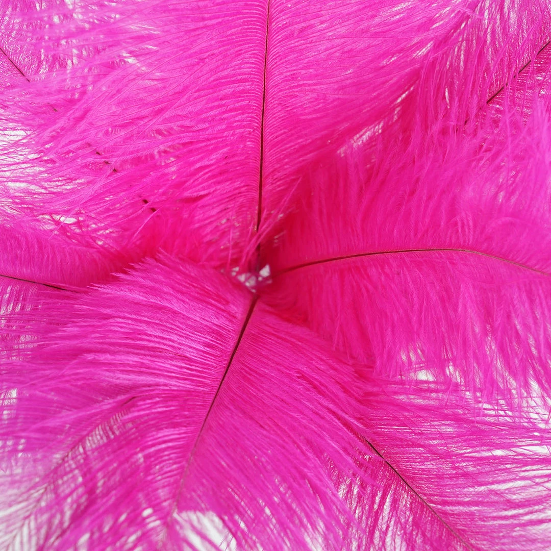 Silkflowersfactory 12 Pack | 13"-15" Natural Plume Real Ostrich Feathers Vase Centerpiece - Fushia 8 Silkflowersfactory 12 Pack | 13"-15" Natural Plume Real Ostrich Feathers Vase Centerpiece - Fushia