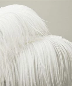 Silkflowersfactory Set Of 12 | 24"-26" Natural Plume Ostrich Feathers Centerpiece - White