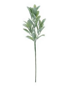 HIER_1150 Pack Of 2 | 24" Frosted Green Artificial Flocked Lambs Ear Leaf Spray Artificial Plants 17 HIER_1150 Pack Of 2 | 24
