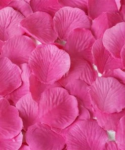Silkflowersfactory 500 Silk Rose Petals For Wedding Party Table Confetti Decoration - Fushia