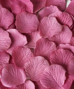 Silkflowersfactory 500 Silk Rose Petals For Wedding Party Table Confetti Decoration - Mauve Loose Petals & Soap Favors
