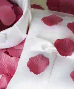 Silkflowersfactory 500 Silk Rose Petals For Wedding Party Table Confetti Decoration - Mauve Loose Petals & Soap Favors