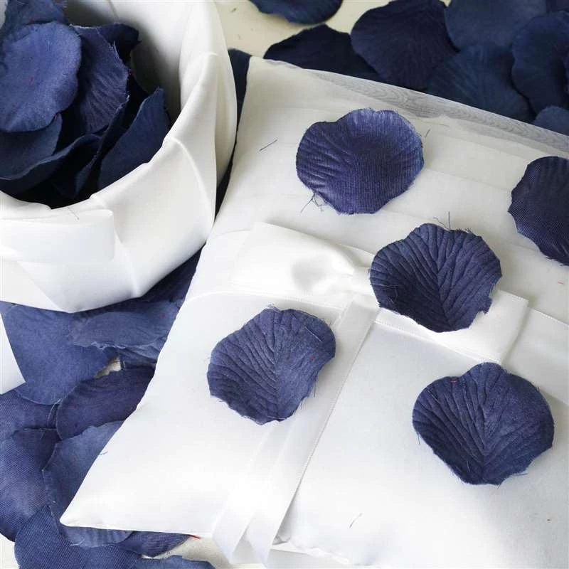 Silkflowersfactory 500 Silk Rose Petals For Wedding Party Table Confetti Decoration - Navy Blue Loose Petals & Soap Favors 4 Silkflowersfactory 500 Silk Rose Petals For Wedding Party Table Confetti Decoration - Navy Blue Loose Petals & Soap Favors