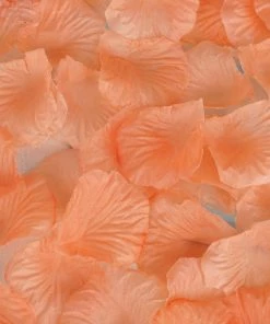 Silkflowersfactory 500 Silk Rose Petals For Wedding Party Table Confetti Decoration - Peach