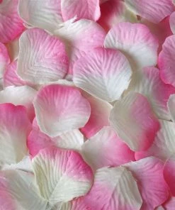 Silkflowersfactory 500 Silk Rose Petals For Wedding Party Table Confetti Decoration - Pink