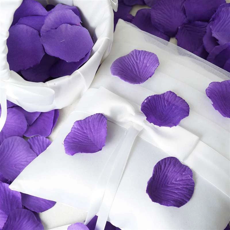Silkflowersfactory 500 Silk Rose Petals For Wedding Party Table Confetti Decoration - Purple Loose Petals & Soap Favors 4 Silkflowersfactory 500 Silk Rose Petals For Wedding Party Table Confetti Decoration - Purple Loose Petals & Soap Favors