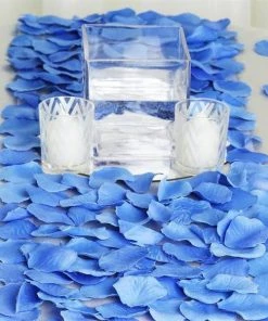 Silkflowersfactory 500 Silk Rose Petals For Wedding Party Table Confetti Decoration - Royal Loose Petals & Soap Favors