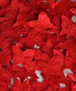 Silkflowersfactory 500 Pack Silk Butterfly Rose Petals - Red