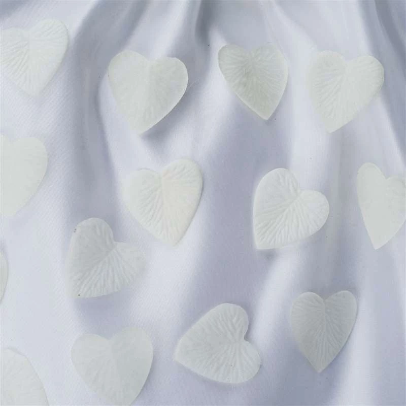 Silkflowersfactory 500 PCS Ivory Silk Heart Rose Petals Wedding Flower Decoration Vase Home Bridal Décor 3 Silkflowersfactory 500 PCS Ivory Silk Heart Rose Petals Wedding Flower Decoration Vase Home Bridal Décor