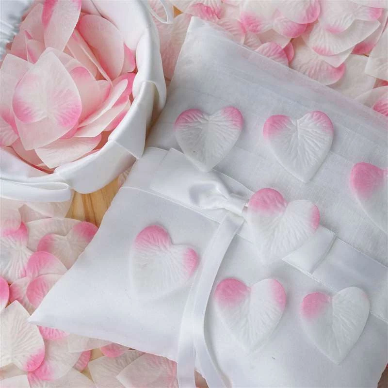 Silkflowersfactory 500 PCS Pink Silk Heart Rose Petals Wedding Flower Decoration Vase Home Bridal Décor 4 Silkflowersfactory 500 PCS Pink Silk Heart Rose Petals Wedding Flower Decoration Vase Home Bridal Décor