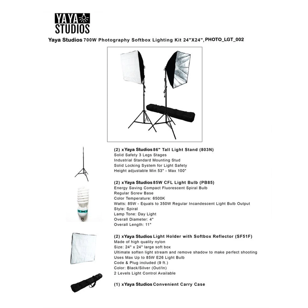 Silkflowersfactory 700W Photography Softbox Lighting Kit Photo Equipment Soft Studio Light Kit - 27 X 20" 4 Silkflowersfactory 700W Photography Softbox Lighting Kit Photo Equipment Soft Studio Light Kit - 27 X 20"