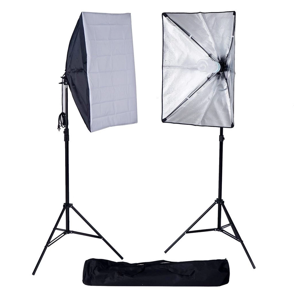 Silkflowersfactory 700W Photography Softbox Lighting Kit Photo Equipment Soft Studio Light Kit - 27 X 20" 5 Silkflowersfactory 700W Photography Softbox Lighting Kit Photo Equipment Soft Studio Light Kit - 27 X 20"