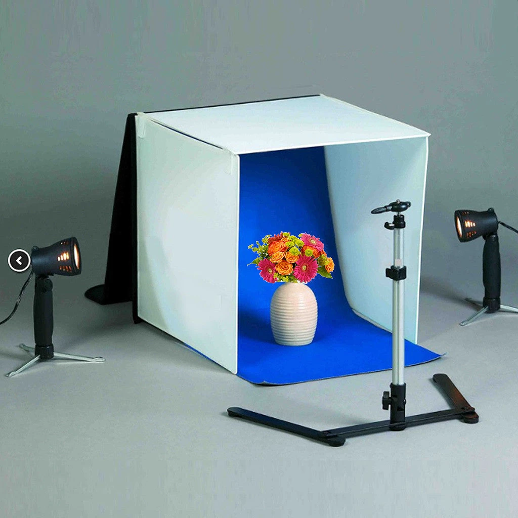 Silkflowersfactory 16” X 16” Table Top Photo Photography Studio Lighting Light Tent Kit In A Box LED Lighting 3 Silkflowersfactory 16” X 16” Table Top Photo Photography Studio Lighting Light Tent Kit In A Box LED Lighting