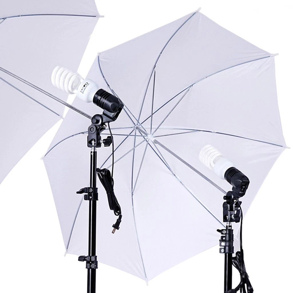 Silkflowersfactory 10Ft Background Support System, 600W 6500K White Umbrella Lighting Photo Video Studio Kit With Chromakey Background Muslins (Green Black White) - Free Carry Case 5 Silkflowersfactory 10Ft Background Support System, 600W 6500K White Umbrella Lighting Photo Video Studio Kit With Chromakey Background Muslins (Green Black White) - Free Carry Case