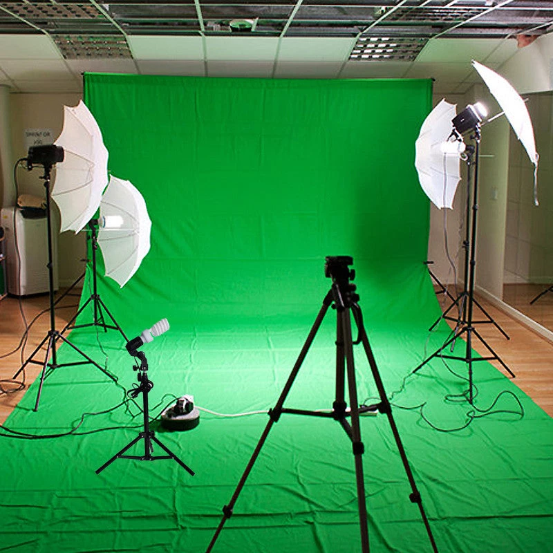 Silkflowersfactory 10Ft Background Support System, 600W 6500K White Umbrella Lighting Photo Video Studio Kit With Chromakey Background Muslins (Green Black White) - Free Carry Case 14 Silkflowersfactory 10Ft Background Support System, 600W 6500K White Umbrella Lighting Photo Video Studio Kit With Chromakey Background Muslins (Green Black White) - Free Carry Case