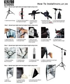 Silkflowersfactory 2400 Watt Softbox Photo Studio Continuous Lighting Kit With Boom Arm Hairlight Softbox Photography Studio Kits 15 Silkflowersfactory 2400 Watt Softbox Photo Studio Continuous Lighting Kit With Boom Arm Hairlight Softbox Photography Studio Kits