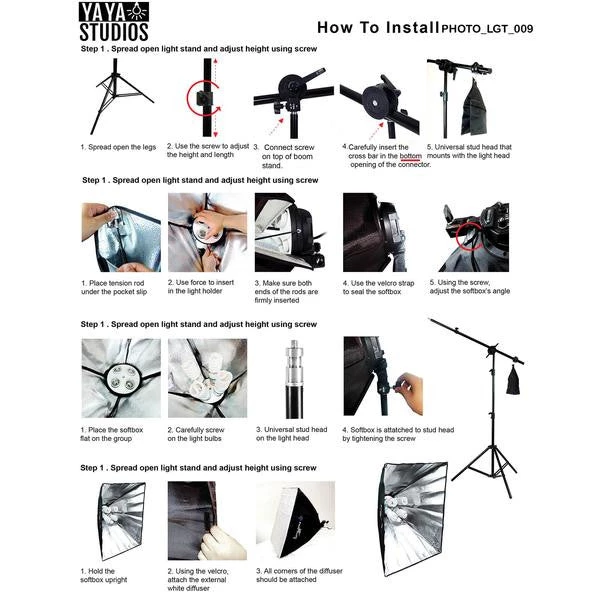 Silkflowersfactory 2400 Watt Softbox Photo Studio Continuous Lighting Kit With Boom Arm Hairlight Softbox Photography Studio Kits 5 Silkflowersfactory 2400 Watt Softbox Photo Studio Continuous Lighting Kit With Boom Arm Hairlight Softbox Photography Studio Kits