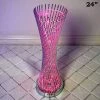 Silkflowersfactory 24" Color Changing LED Spiral Metal Wedding Event Party Tower Columns - 1 PCS 1 Silkflowersfactory 24" Color Changing LED Spiral Metal Wedding Event Party Tower Columns - 1 PCS