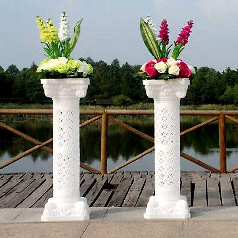 Efavormart-new 4 PCS Height Adjustable Artistic Roman Wedding Columns Plant Stand - 41" Tall 8 Efavormart-new 4 PCS Height Adjustable Artistic Roman Wedding Columns Plant Stand - 41" Tall