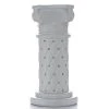 Efavormart-new 2 Pack | 25" Tall White PVC | 10mm Crystal Beaded Studded French Inspired Pedestal Column Stand 1 Efavormart-new 2 Pack | 25" Tall White PVC | 10mm Crystal Beaded Studded French Inspired Pedestal Column Stand