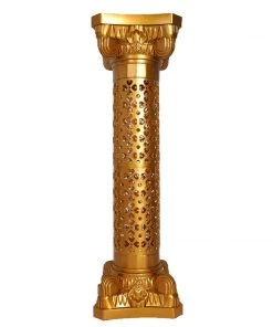 Silkflowersfactory 41" Tall Gold Venetian Artistic Roman Wedding Decorative Columns - 4PCS/Set Chandelier & Stands